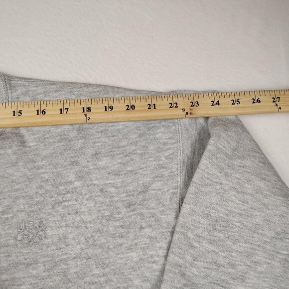 VTG USA Olympic Team Sweatshirt Mens sz L Gray TRI BLEND Embroidered Made in USA - Picture 7 of 8